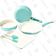 GreenLife 6-Piece Soft Grip Baking Set (Turquoise) | $43 | Amazon